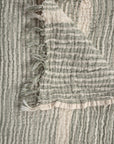 The Sorbet Collection: Matcha & White Stripe Muslin Towel
