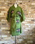 Organic Kimono in Khaki: Short