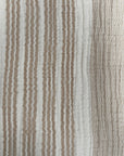 The Sorbet Collection: Latte & White Stripe Muslin Towel