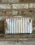 Quilted Dyson Hair Tool Case - Latte & White Stripe