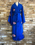 Long Cotton Robe: Blue Eye