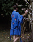 Organic Kimono in Blue: Short
