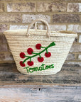 Tomato Vine Straw Basket | Handmade in Morocco