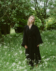 The Midnight Bridal Cloud Organic Cotton Robe: Long
