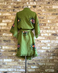 Organic Kimono in Khaki: Short