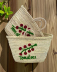 Tomato Vine Straw Basket | Handmade in Morocco