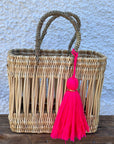Handmade Large Wool Bag Tassels