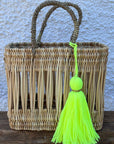 Handmade Large Wool Bag Tassels