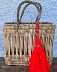 Handmade Large Wool Bag Tassels