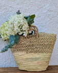 Lattice Detail Handmade Moroccan Straw Basket