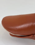 Handmade Moroccan Leather Babouche Slippers | Tan
