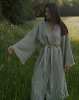 The Matcha Cloud Organic Cotton Robe: Long