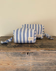 Set of 2 Blue & White Hand Block Printed Quilted Makeup & Travel Pouches