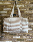 Loome Duffle Bag – Latte Stripe