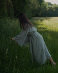 The Matcha Cloud Organic Cotton Robe: Long