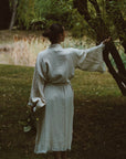 The Cloud Crinkle Robe: Cream Long