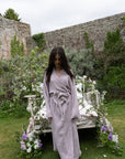 Lilac Cloud Robe | Organic Cotton Bridal Robe