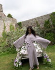 Lilac Cloud Robe | Organic Cotton Bridal Robe