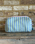 Quilted Dyson Hair Travel Case - Green & Blue Stripe