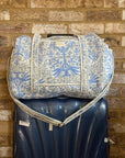 Meadow Mist Hand Block Printed Duffle Bag