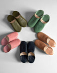 Handmade Moroccan Leather Babouche Slippers | Porridge