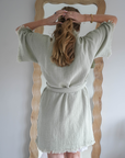 The Matcha Cloud Organic Cotton Robe: Short